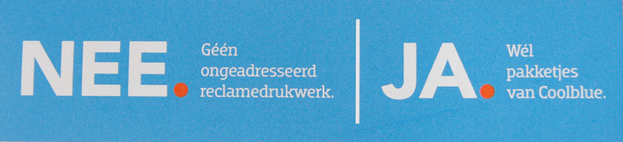 Coolblue Mini Warehouse Door Sticker (Dutch) Main Image