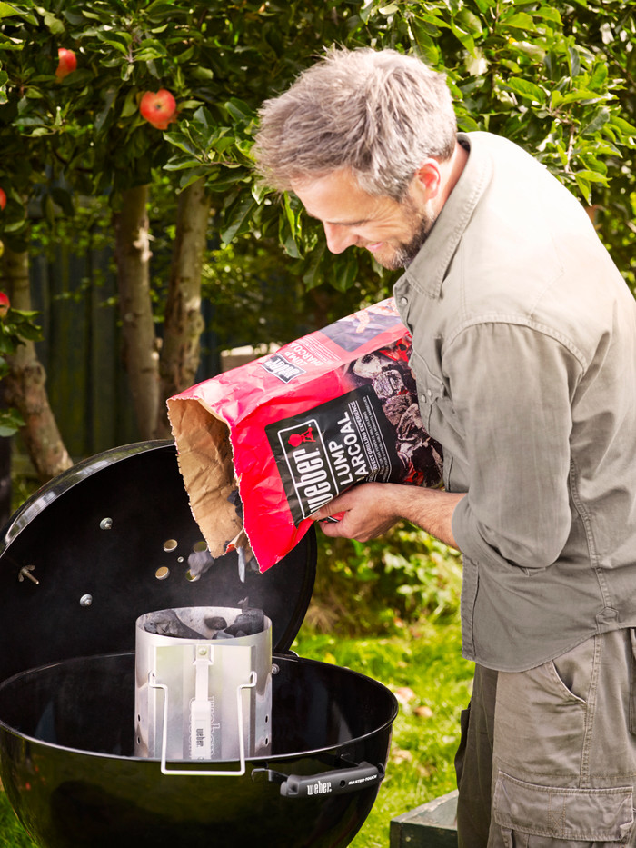 Weber Briquette Starter Large product in use