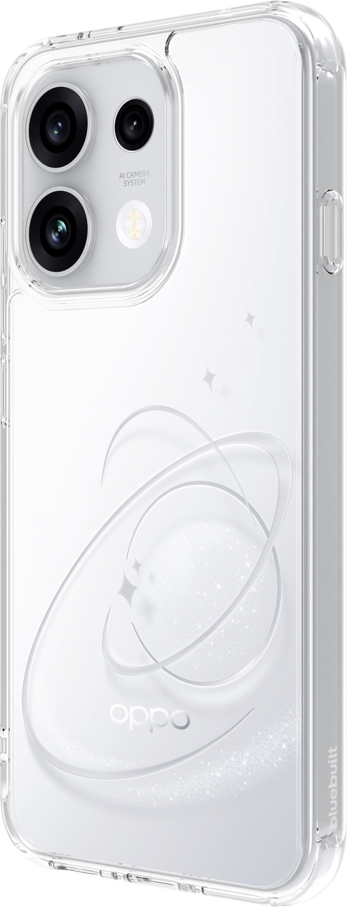 BlueBuilt Protective Back Cover OPPO Reno16 F Transparant rechterkant