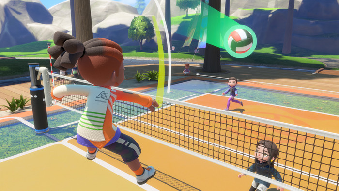 Nintendo Switch Sports Resort Nintendo Switch 2 product in gebruik