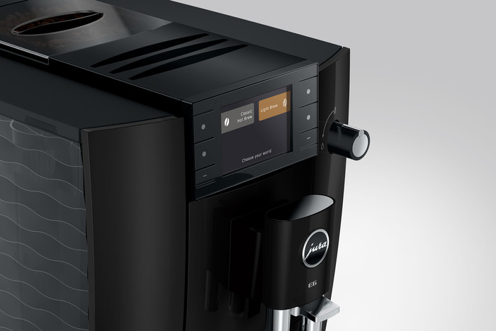 JURA E6 Piano Black (ED) bovenkant