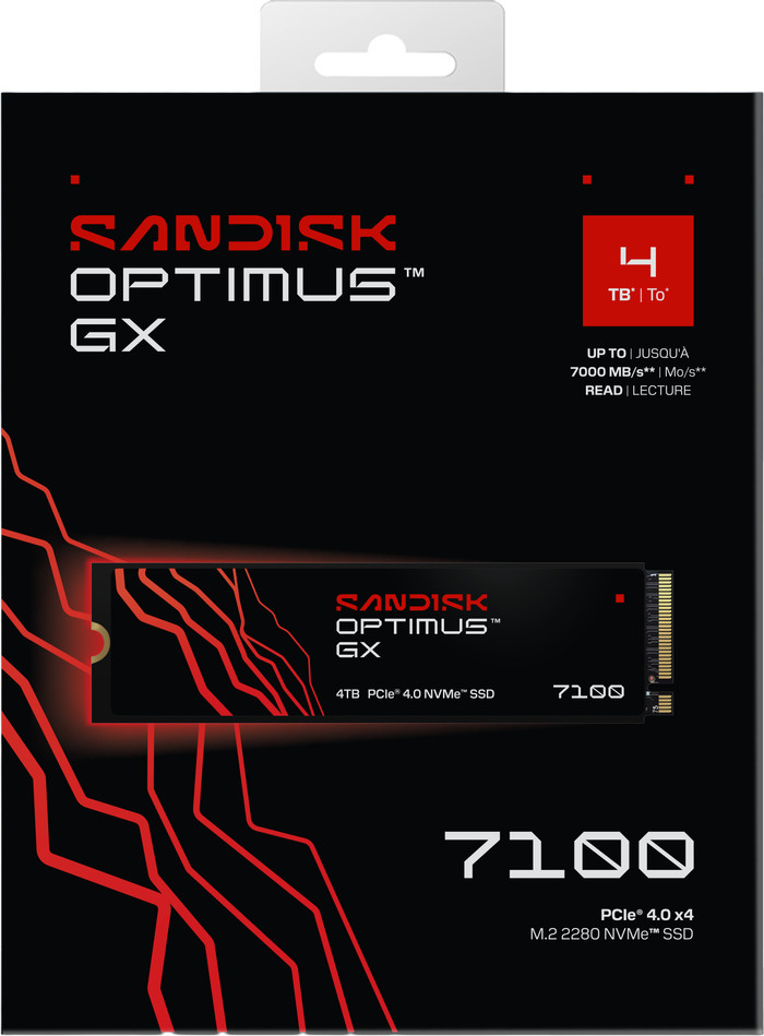 SANDISK Optimus GX 7100 4TB NVMe SSD Main Image