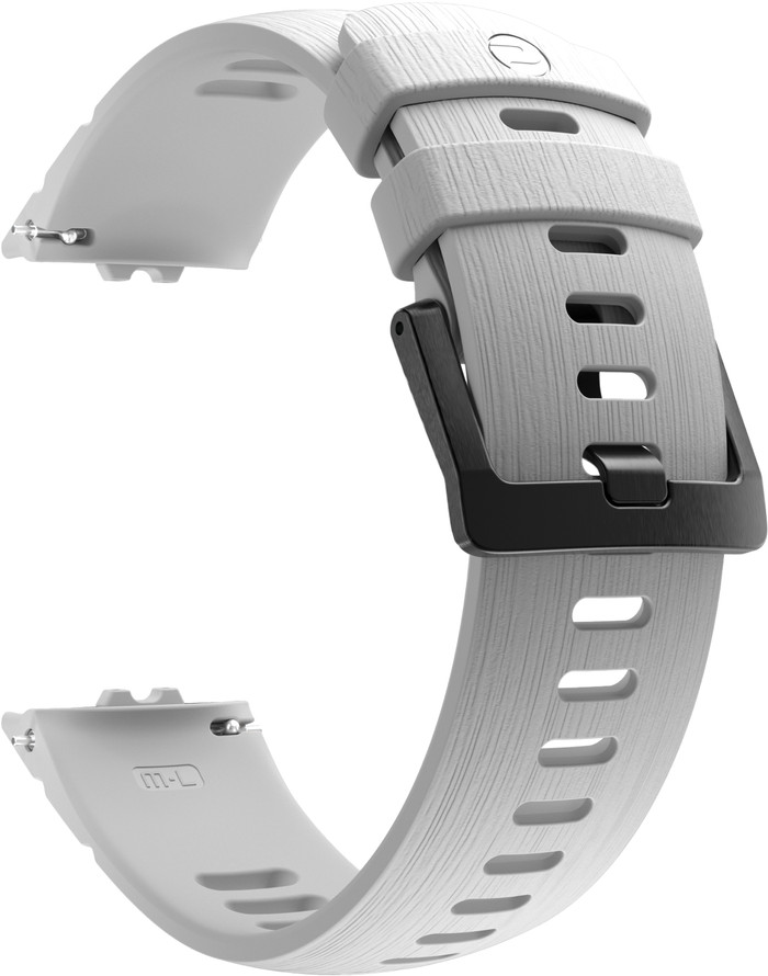 Polar Siliconen Bandje Wit 22mm S/L detail