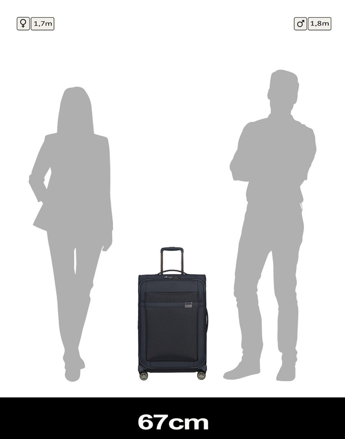 Samsonite Airea Spinner Expandable 67cm Blue visual leverancier
