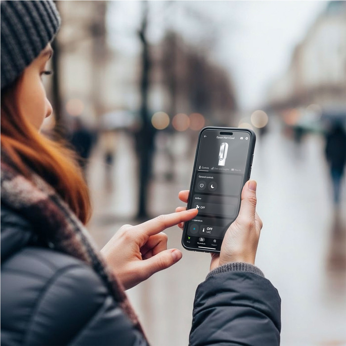 Dyson Hot+Cool HF1 product in gebruik