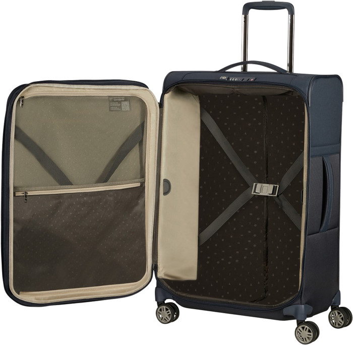 Samsonite Airea Spinner Expandable 67cm Blue binnenkant