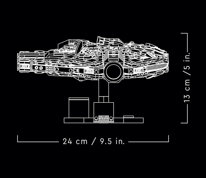 LEGO Star Wars Millennium Falcon 75375 detail