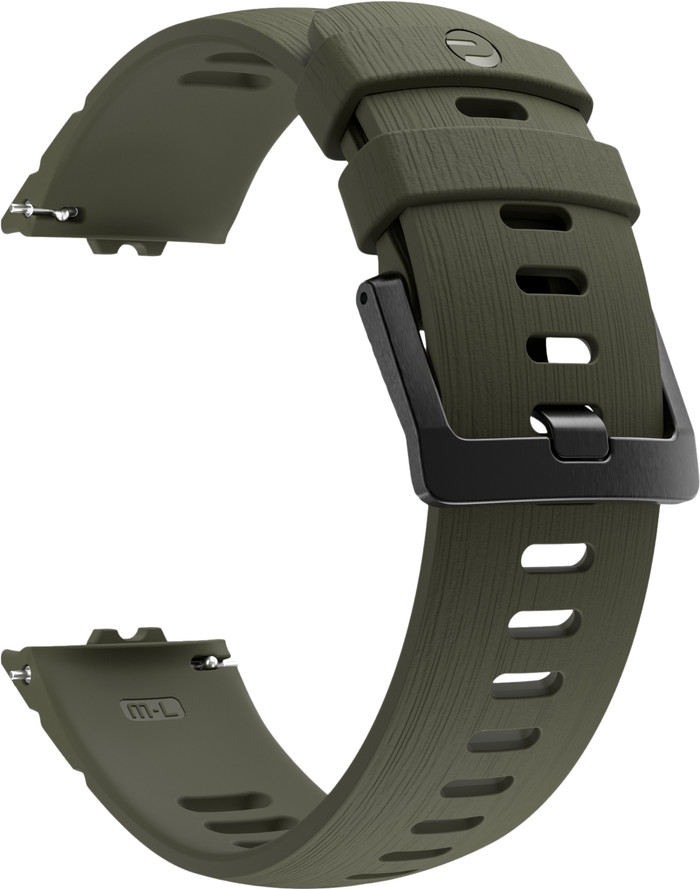 Polar Siliconen Bandje Groen 22mm S/L voorkant