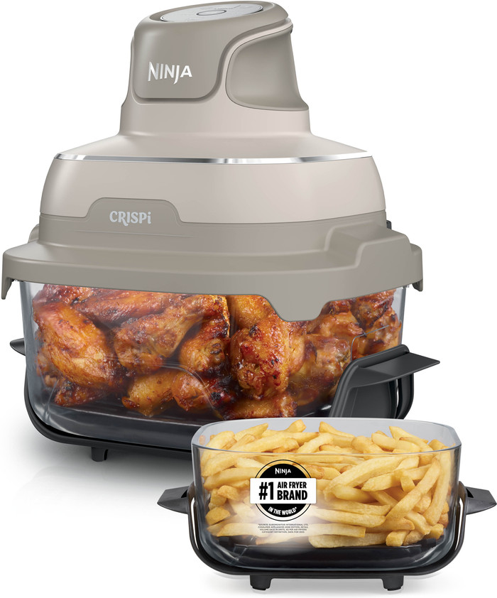 Ninja CRISPi 4-in-1 Glazen Airfryer Creme rechterkant
