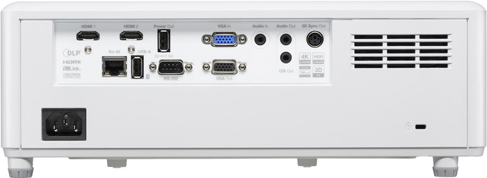 Optoma ZU550 achterkant
