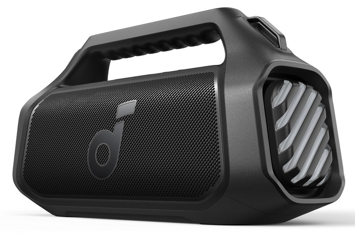 Soundcore Boom 2 Pro Zwart linkerkant