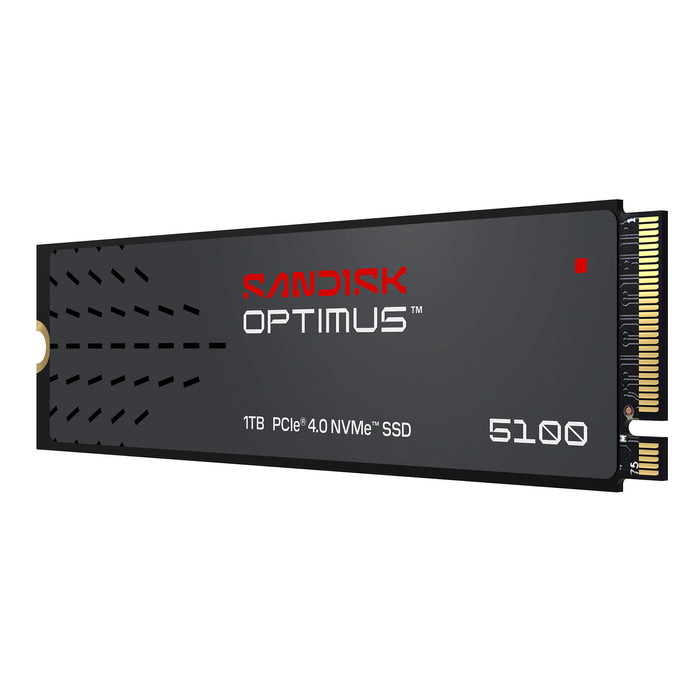 SANDISK Optimus 5100 1TB NVMe SSD linkerkant