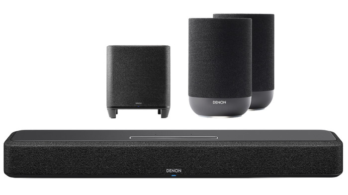 Denon Home Soundbar 550 + Denon Home subwoofer + Denon Home 200 Zwart (2x) Main Image