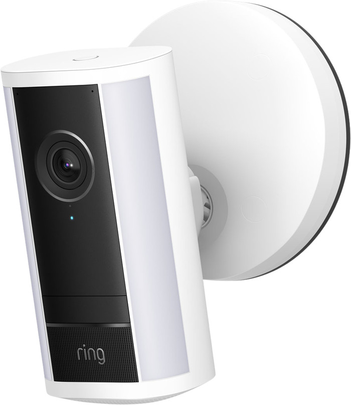 Ring Spotlight Camera Pro 2e Génération Filaire Blanc côté droit