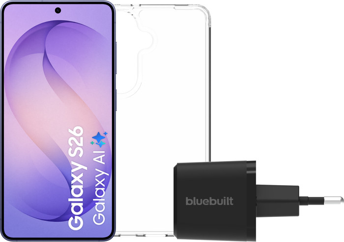 Samsung Galaxy S26 512GB Dark Blue 5G + Basic Accessory Pack Main Image