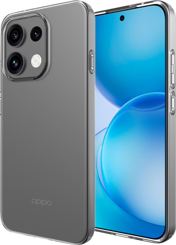 Just in Case Soft Design OPPO Reno16 / Reno16 Pro Back Cover Transparant rechterkant