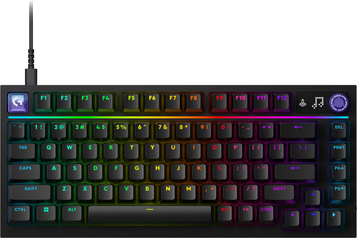 Logitech G316 X 75 Gaming Toetsenbord Zwart Azerty bovenkant