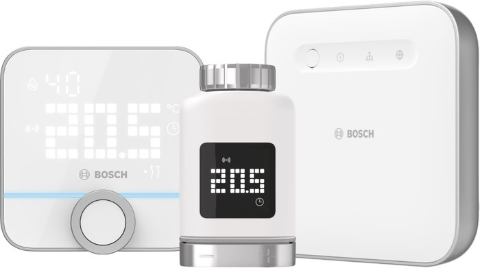 Bosch Tête Thermostatique Connectée + Thermostat d'Ambiance Connecté 230 V + Contrôleur Smart Home Main Image
