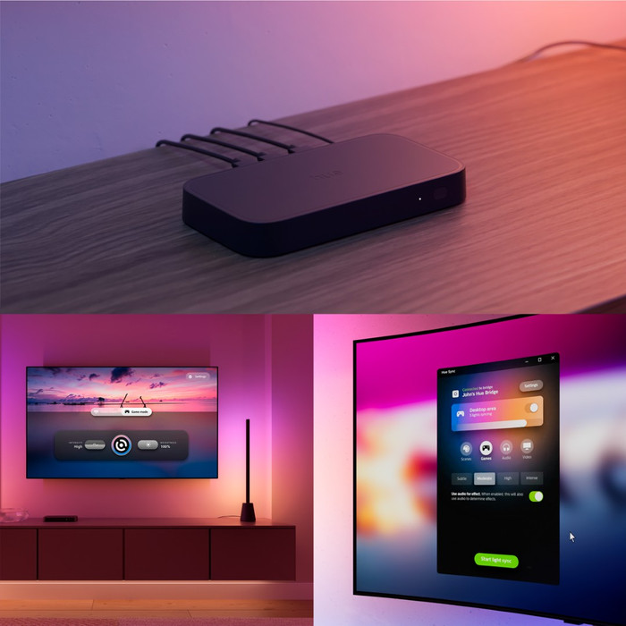 Philips Hue Play Tafellamp White and Color product in gebruik