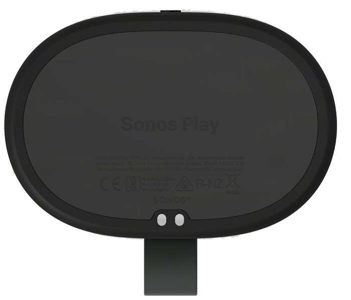 Sonos Play Zwart onderkant
