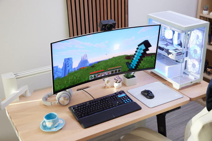 Corsair GALLEON 100 SD Gaming Toetsenbord Azerty product in gebruik