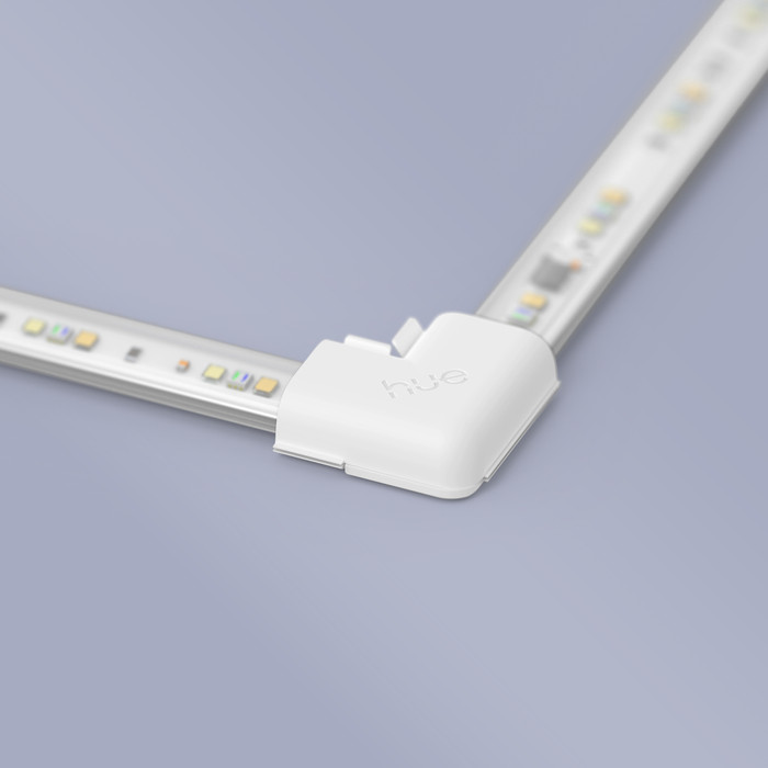Philips Hue Flux Hoekconnector 4-Pack product in gebruik