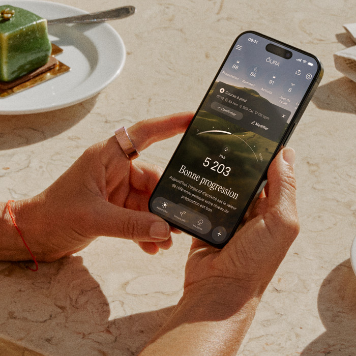 Oura Ring 4 Taille 4 Or Rose produit à l'usage