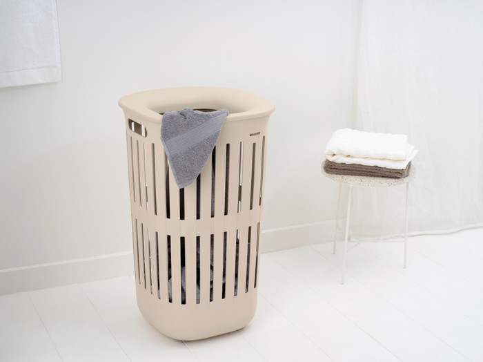 Brabantia Collect-It Wasmand 55 liter - Set van 2 -  Beige product in gebruik