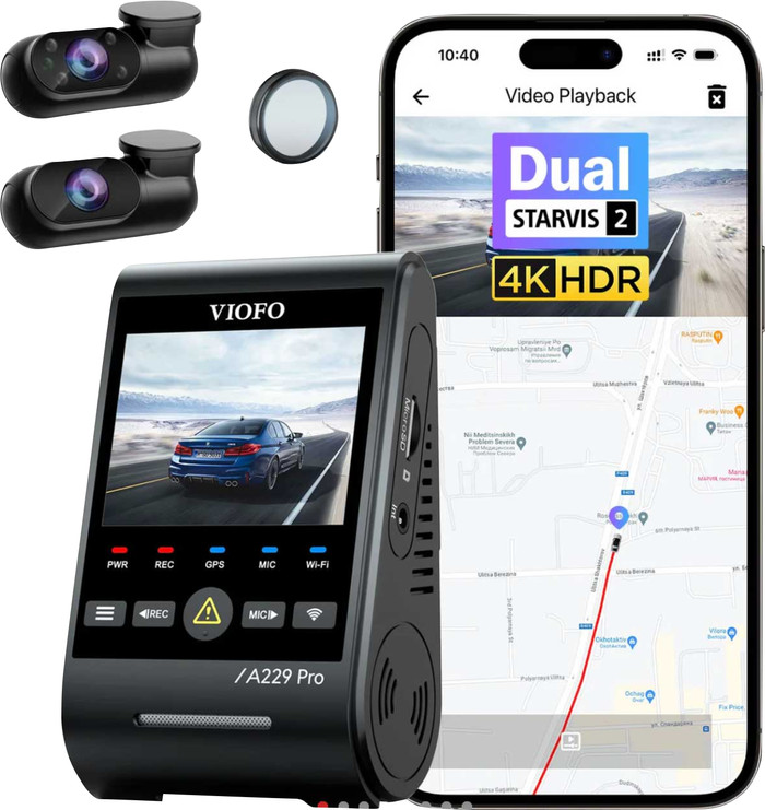 Viofo A229 Pro 3CH 4K Wifi GPS visuel fournisseur