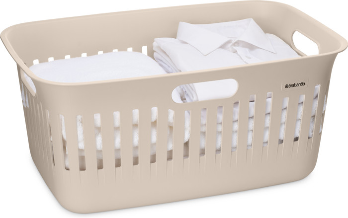 Brabantia Collect-It Wasmand 40 liter - Set van 2 - Beige product in gebruik