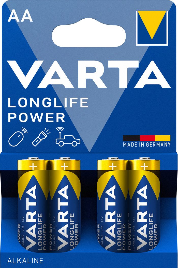 Varta Longlife Power AA Blister 4 Pièces Main Image