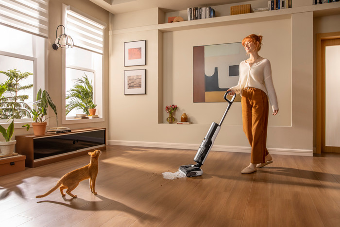 Roborock F25 product in gebruik