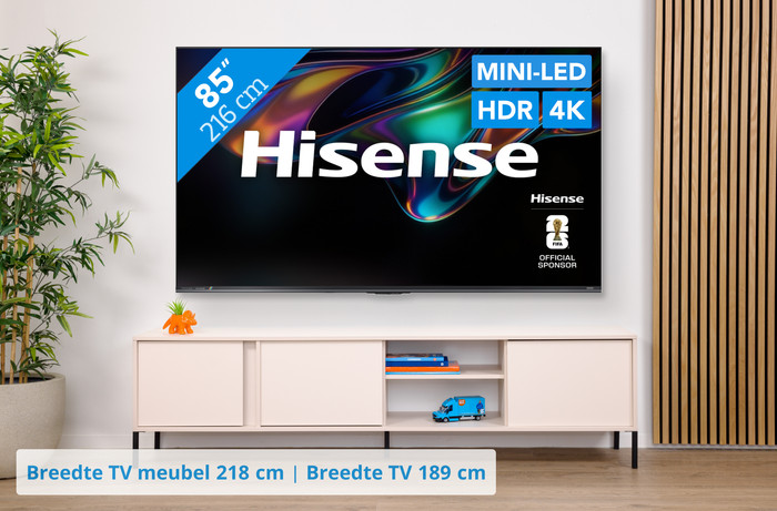 Hisense RGB Mini-led 85" UR8S (2026) visual Coolblue 1