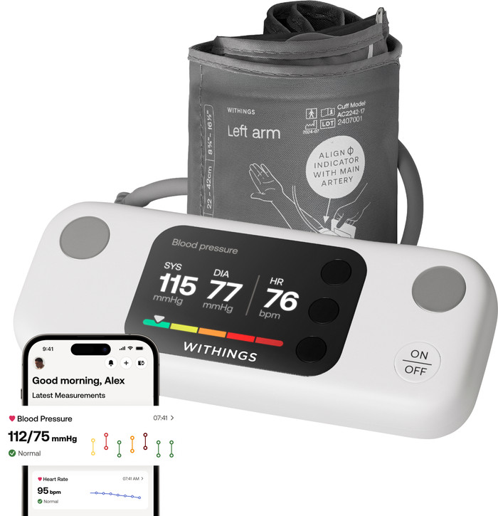 Withings BPM Vision product in gebruik