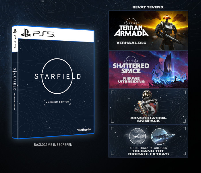 Starfield Premium Edition PS5 visual leverancier