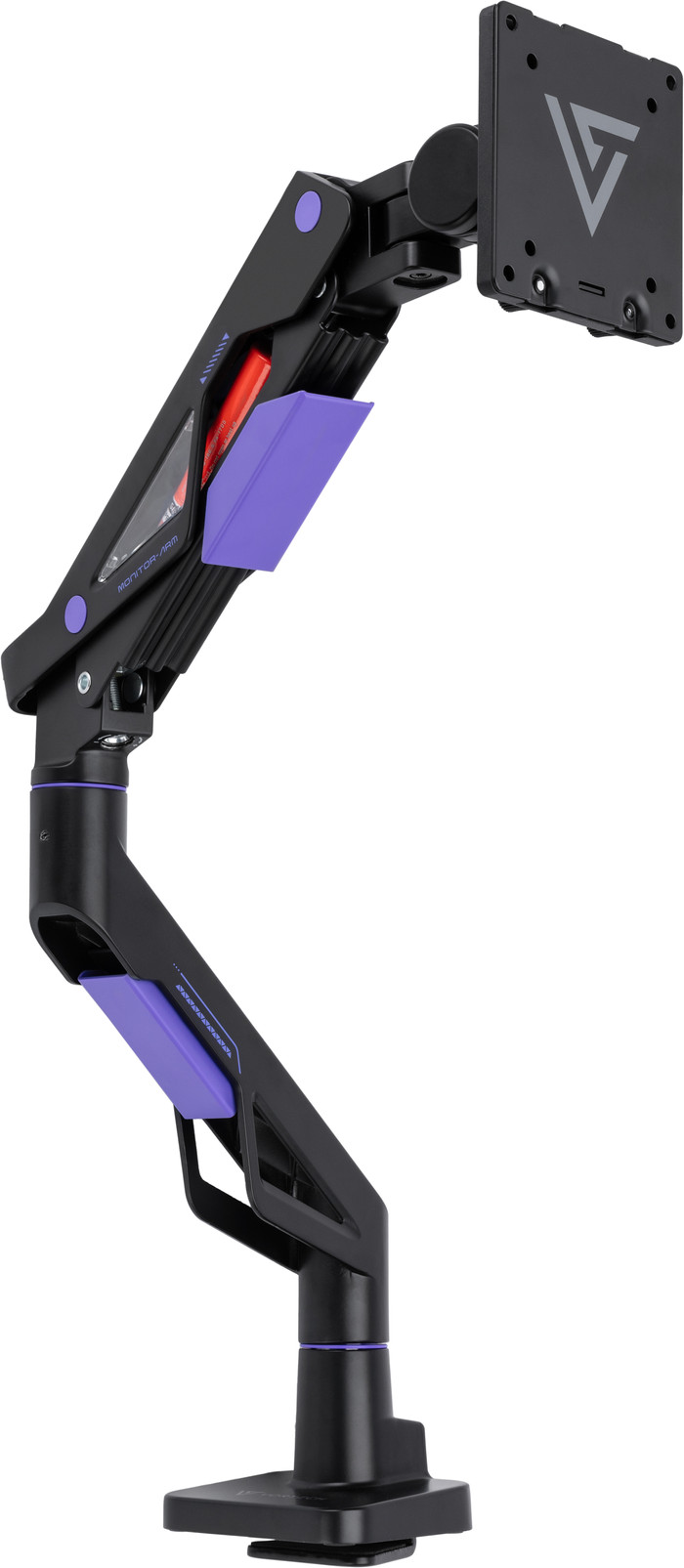 Vortech Bras d'Écran PC avec Vérin à Gaz côté droit