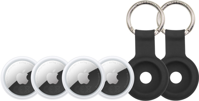 Apple AirTag 2 (4-Pack) + 2 x Bluebuilt Apple AirTag Keychain Main Image