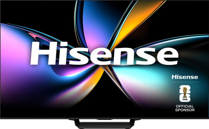 Hisense 85" ULED Mini-led U79Q PRO (2025) + Hisense AX3120Q voorkant