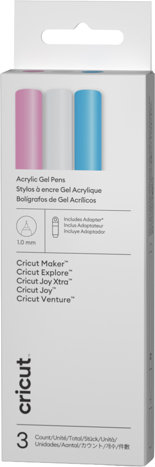 Cricut Acryl gelpennen 1,0 mm (set van 3) + adapter Main Image