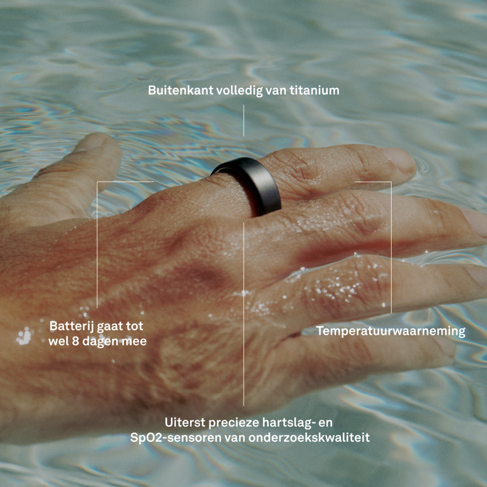 Oura Ring 4 Maat 9 Zilver visual leverancier