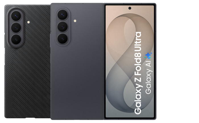 Samsung Galaxy Z Fold 8 Ultra 256GB Zwart 5G + Carbon Back Cover met Magneet Zwart Main Image