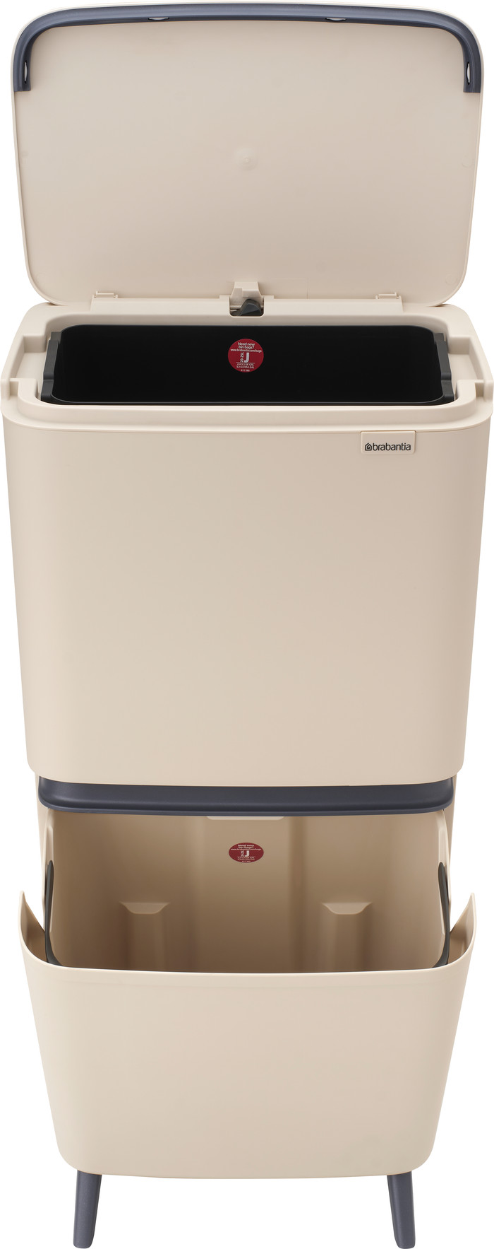 Brabantia SortUp Recycle Hi afvalemmer 20+25L Beige detail