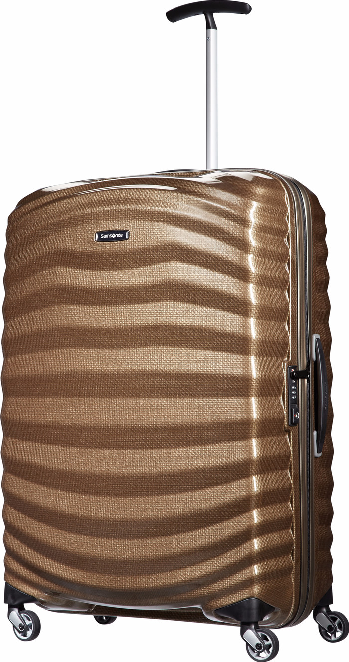 Samsonite Lite-Shock Valise à 4 Roulettes 75 cm Sable côté droit