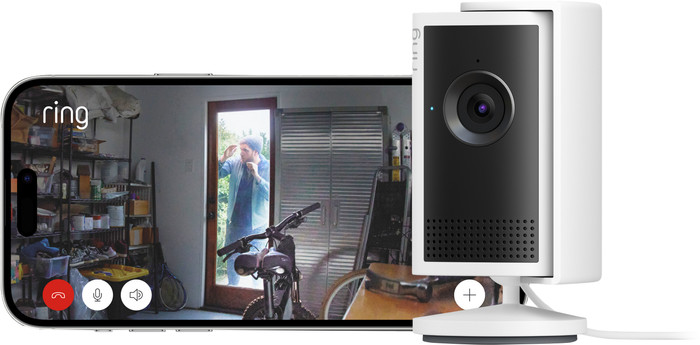 Ring Indoor Camera Plus Wit rechterkant