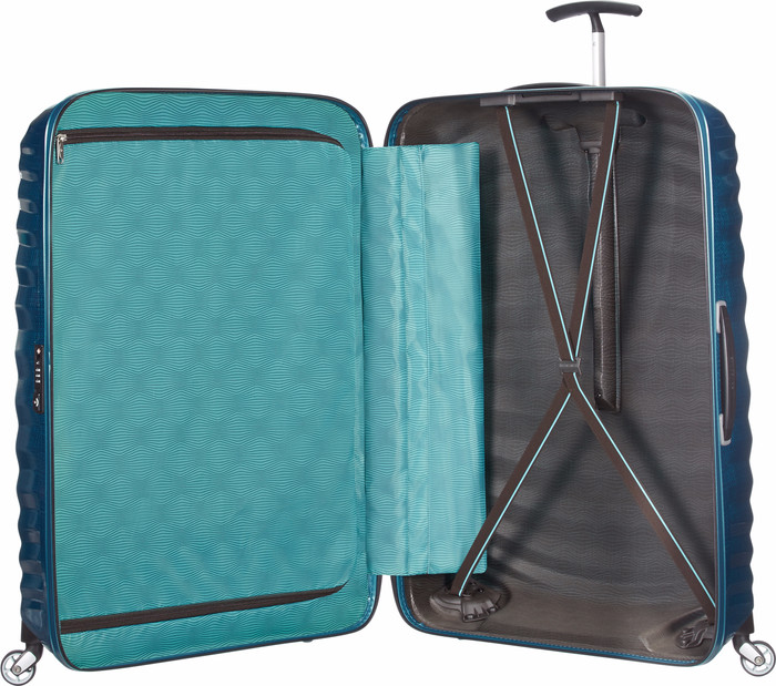 Samsonite Lite-Shock Spinner 81cm Duo Pack Petrol Blue binnenkant