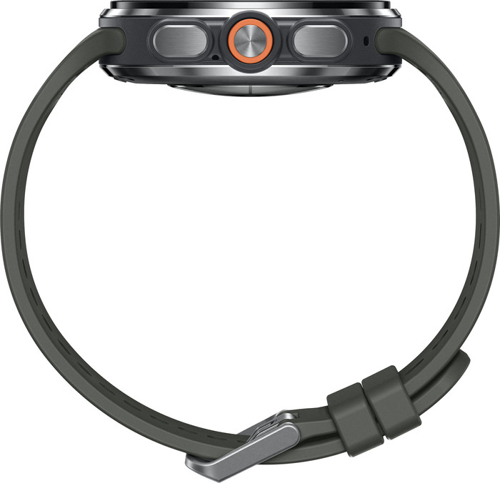 Samsung Galaxy Watch Ultra 2 5G Argent/Vert Titane 47 mm côté droit
