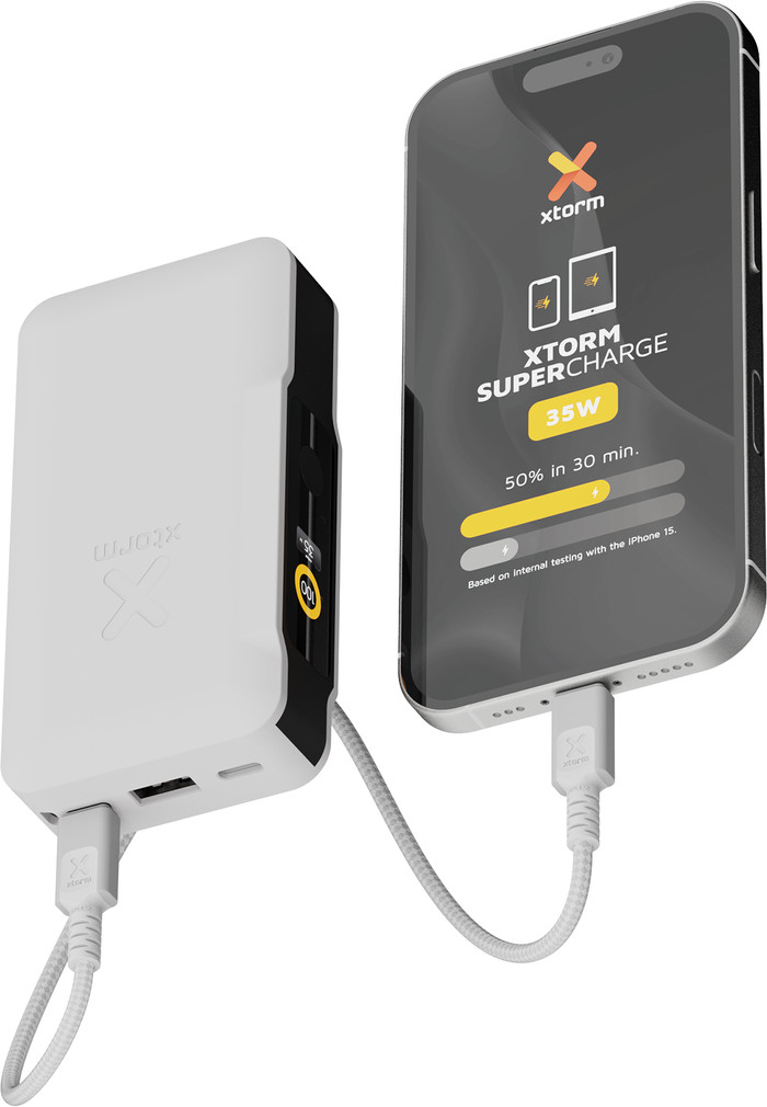 Xtorm NextGen Batterie Externe 35 W 10 000 mAh Blanc produit à l'usage