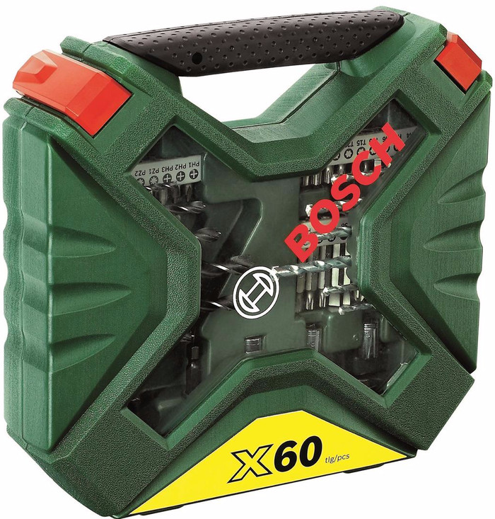 Bosch X-Line 60-delige Bit- en Borenset verpakking