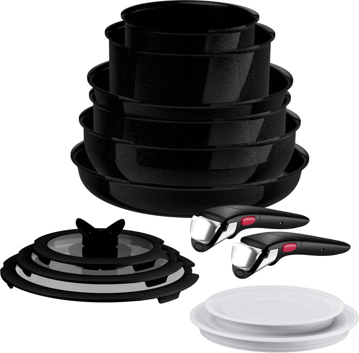 Tefal Ingenio Excellence Ceram Fusion Core inductie Pannenset 13-delig voorkant