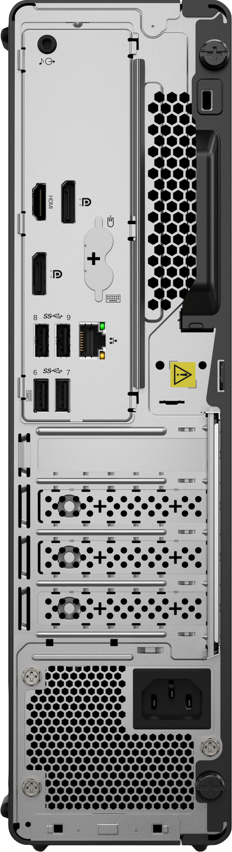 Lenovo ThinkCentre M70s Gen 6 - 12YK0007MB AZERTY achterkant